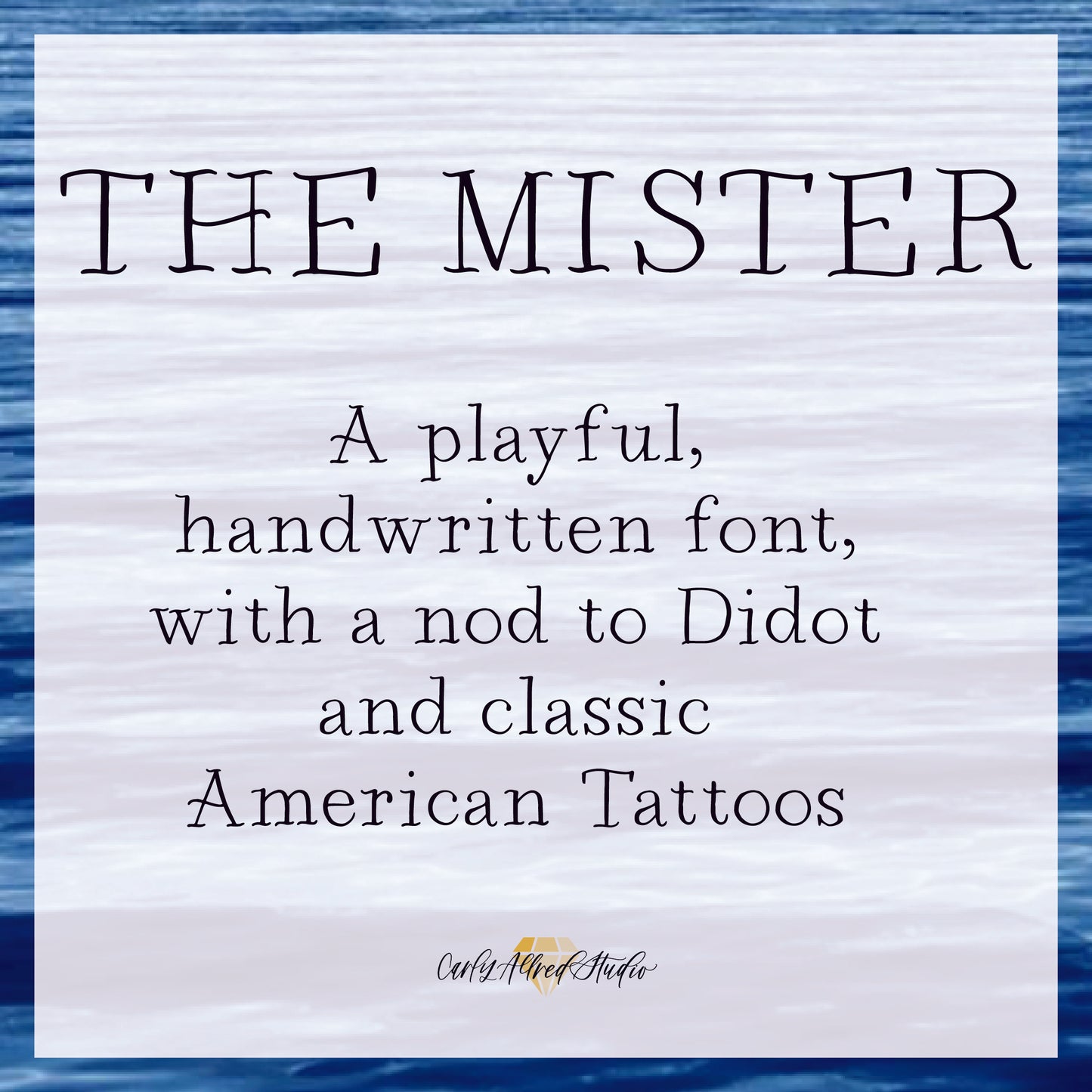 The Mister Typeface / Downloadable Font