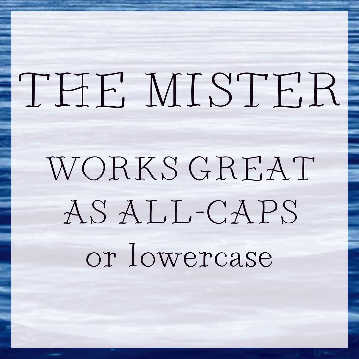 The Mister Typeface / Downloadable Font