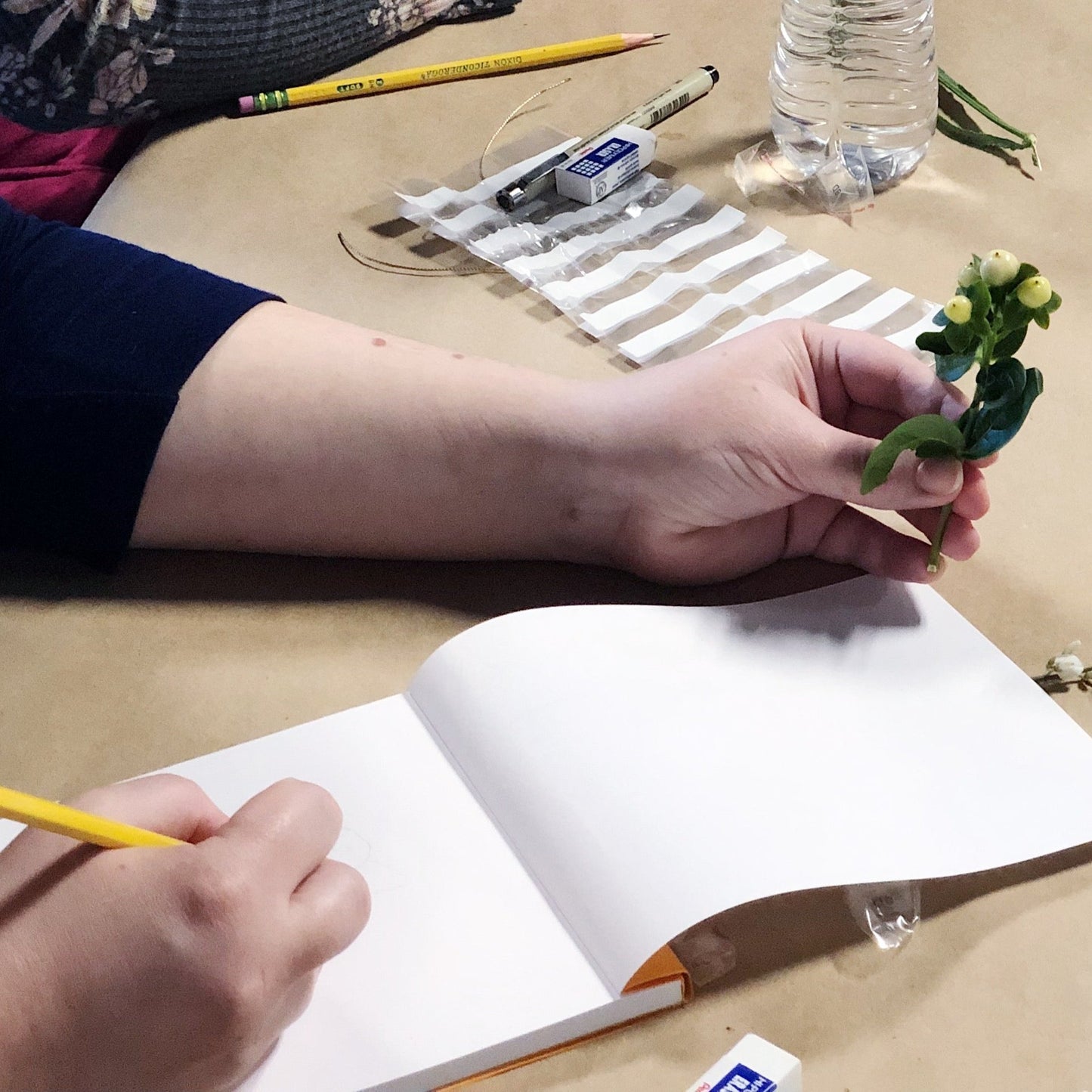 Floral Line Drawing In-Person WORKSHOP